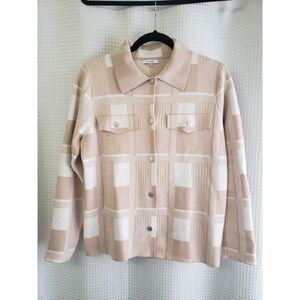 SIONI Womens Sweater Size Large Cardigan Creamy Colors Soft Comfortable Fall